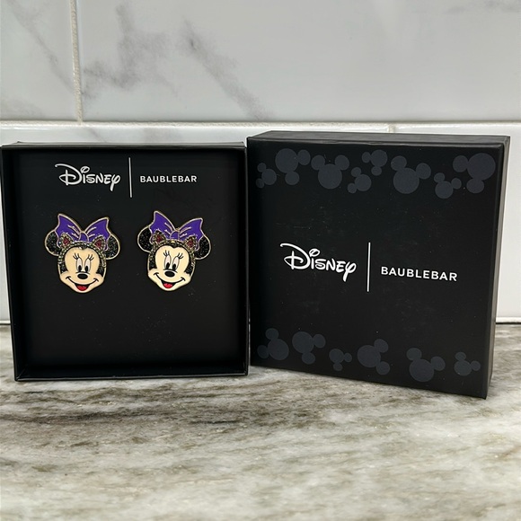 Disney Baublebar MINNIE MOUSE CAT EARS Earrings Halloween 🎃 #Minnie 👻Trending - Picture 2 of 5